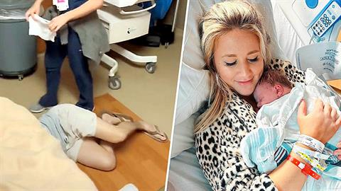 Μπαμπάς «τέρας ψυχραιμίας» λιποθύμησε όταν έκαναν στη γυναίκα του επισκληρίδιο