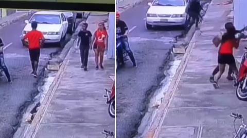 Γενναίο αγόρι τα έβαλε με ληστές για να προστατέψει τη μαμά του!