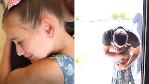 Η συγκινητική στιγμή που κοριτσάκι γνωρίζει τον δότη που της έσωσε τη ζωή