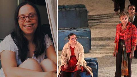 Λ. Λούκας: η 1η ηθοποιός με σύνδρομο Down που έπαιξε στην Επίδαυρο