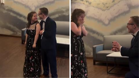 Νεαρός με σύνδρομο Down έκανε στην αγαπημένη του την πιο τρυφερή πρόταση γάμου!