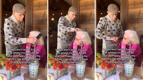 Το πιο τρυφερό βίντεο: παππούλης χτενίζει την 96χρονη γυναίκα του