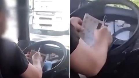 Οδηγός λεωφορείου στην Κηφισιά αφήνει το τιμόνι και... λύνει σταυρόλεξο!