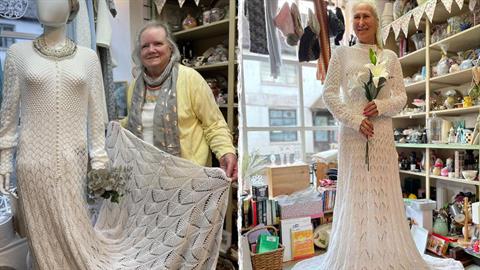 80χρονη έπλεξε ένα φανταστικό νυφικό μέσα σε μόνο 3 εβδομάδες! 