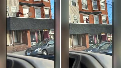 Περαστικός έσωσε νηπιάκι που πήγε να πέσει από το μπαλκόνι - σκαρφάλωσε και το έπιασε