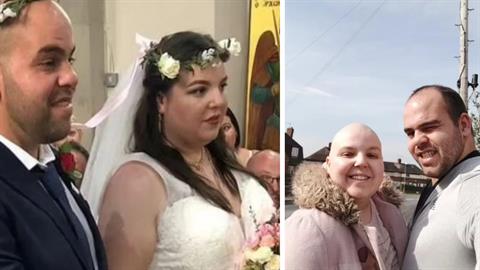 27χρονη με καρκίνο εκπλήρωσε το όνειρό της και παντρεύτηκε τον έρωτα της ζωής της