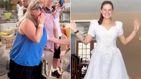 Μαμά και κόρη φόρεσαν το ίδιο νυφικό, με 23 χρόνια διαφορά!