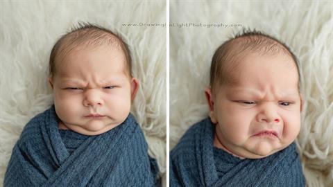 Tο πιο... θυμωμένο νεογέννητο του κόσμου με τις πιο αστείες γκριμάτσες ever!