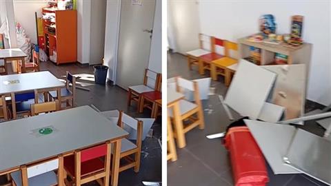 Έπεσε η οροφή νηπιαγωγείου στο Γραμματικό, λίγα λεπτά μετά το σχόλασμα! 