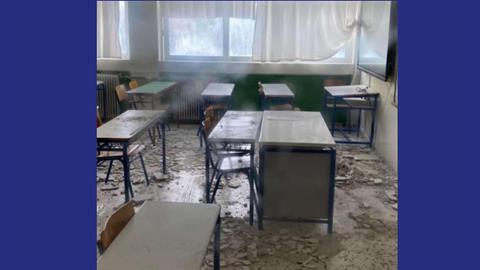 Κατέρρευσε το ταβάνι τάξης εν ώρα μαθήματος σε γυμνάσιο στο Νέο Ηράκλειο