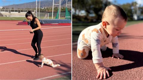 Αθλήτρια του στίβου προπονείται με το μωράκι της και είναι ό,τι πιο όμορφο είδαμε σήμερα!
