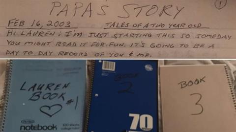 Παππούς κρατούσε ημερολόγια με όλες τις στιγμές που έζησε με την εγγονή του