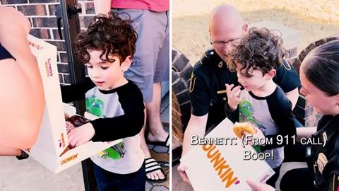 Μπόμπιρας κάλεσε το 100 γιατί ήθελε... ντόνατς και οι αστυνομικοί του πήγαν ολόκληρο κουτί! 