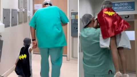 Απίθανος γιατρός ντύνει υπερήρωες τα παιδιά που πρέπει να χειρουργηθούν για να μην φοβούνται!