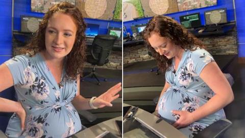 «Έσπασαν» τα νερά της και συνέχισε να κάνει εκπομπή για 3 ώρες: η πιο ψύχραιμη παρουσιάστρια!