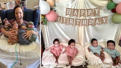 Τα πιο πρόωρα 4δυμα που επέζησαν ποτέ, έγιναν 1 έτους και είναι υγιέστατα!