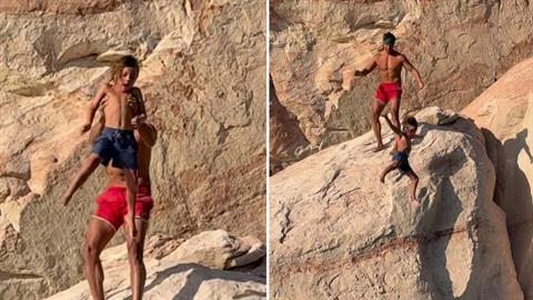 Μπαμπάς πέταξε τον 7χρονο γιο του από βράχο για βουτιά: «κάποια στιγμή, πρέπει να πετάξουν»