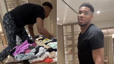  Γ. Αντετοκούνμπο: κυνηγάει κατσαρίδα με παντόφλα στο χέρι και ζητάει τη... μαμά του!