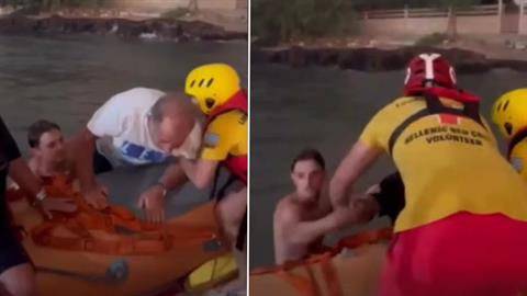 Φωτιά στην Αχαΐα: η συγκλονιστική στιγμή της διάσωσης οικογενειών με λέμβους