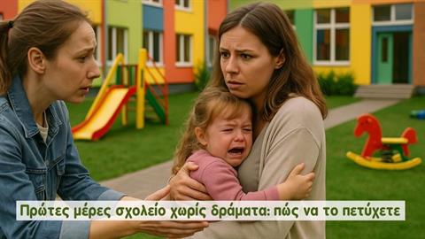 1o σχολικό κουδούνι χωρίς δράματα: πώς να το πετύχετε