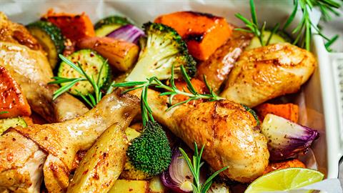 Κοτόπουλο στο φούρνο με λαχανικά
