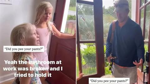 Η κόρη του κατουρήθηκε στο σχολείο και την παρηγόρησε με τον πιο τρυφερό τρόπο!