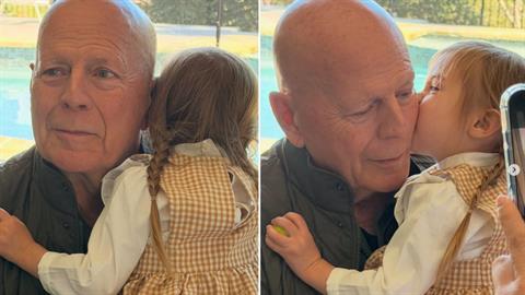 B. Willis: η συγκινητική αγκαλιά με την εγγονή του στα 71α γενέθλιά του!